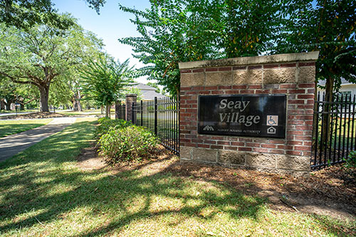 Seay Village Albany Housing Authority brick sign