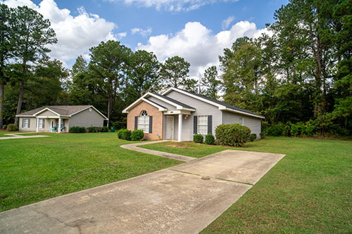 Kingsbury siding and brick home