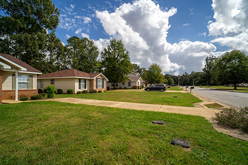 Lane Landings siding and brick homes